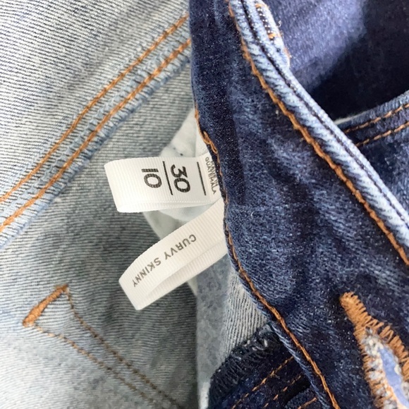 LOFT | Curvy Skinny Style Faded Dark Blue Denim Jeans 👖 - Picture 6 of 6